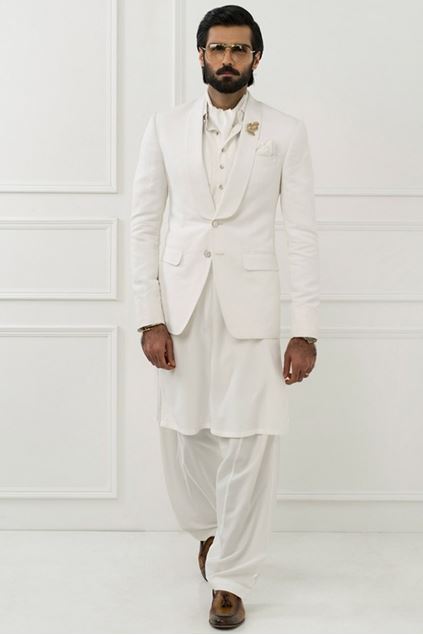 Picture of Classic White Linen Blazer