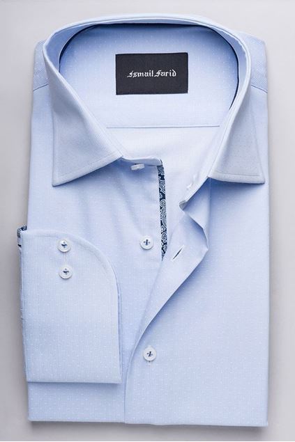 Picture of Sky Blue Micro Dotted Shirt